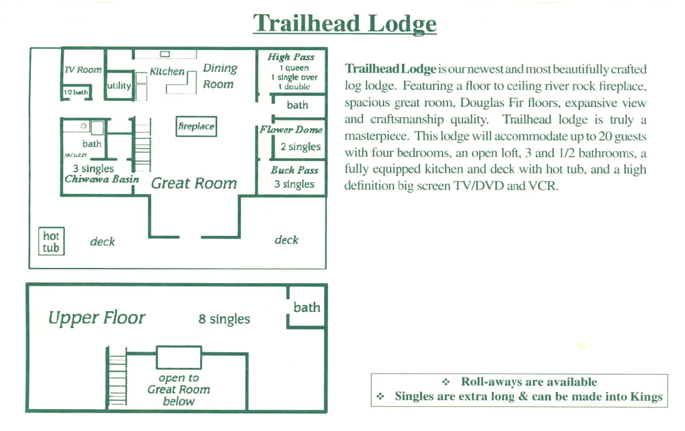 Trailhead Lodge floorplan